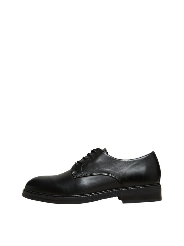 Slhblake Leather Derby Shoe B Noos Fra Selected -    sko