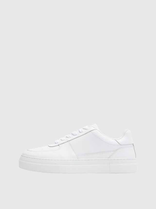 Slhharald Leather Sneaker Fra Selected -    sko