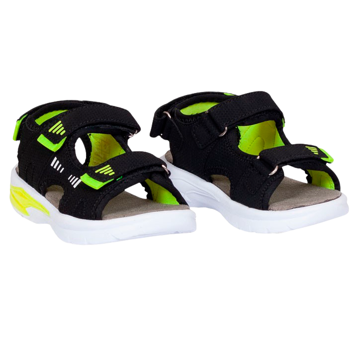 Børne Sandaler Black Lime 27 Fra Nn -    sandal
