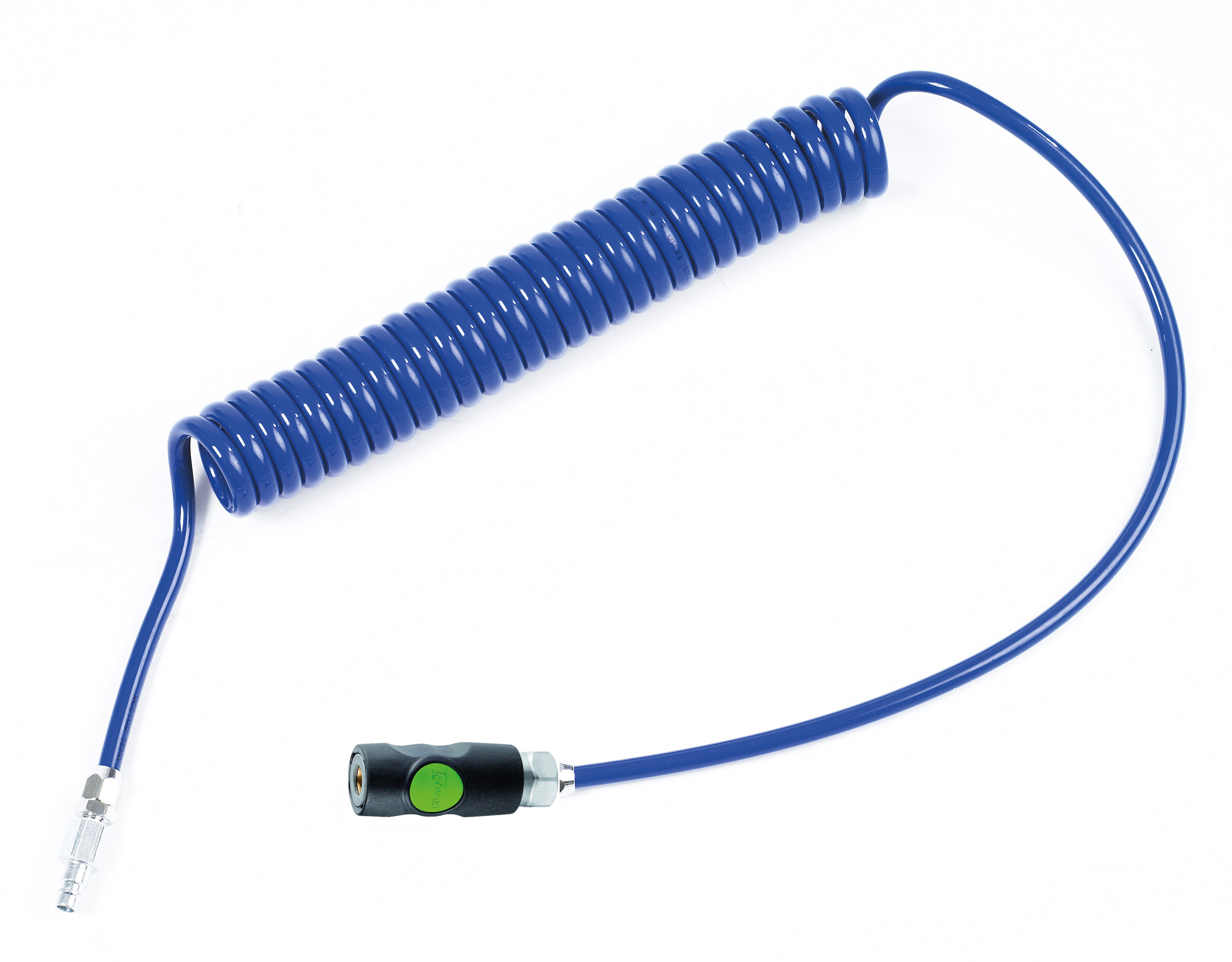 6 M Pur Spiralslange Med Sikkerhedsskobling 231007bs Fra Flowconcept -    sko