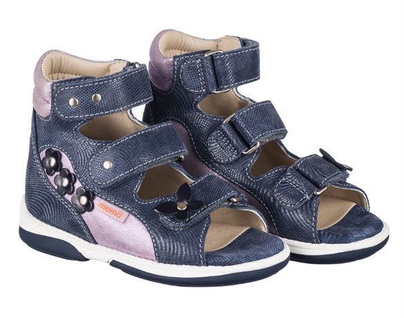 Agnes Pigesandal Navy Lilla Sandaler Med Ekstra Støtte Fra Memo -    sandal