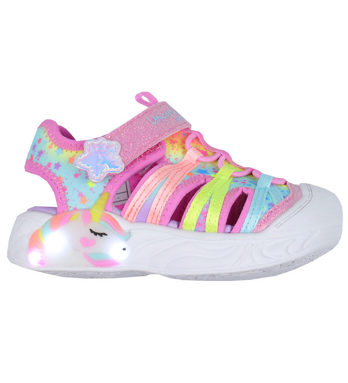 Sandaler M Lys Unicorn Dreams Explorer Pink Multi Fra Skechers -    sandal