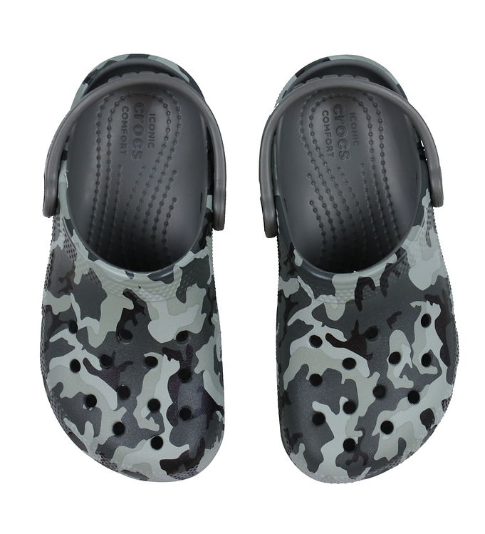Sandaler Classic Camo Clog K Sort Grå Fra Crocs -    sandal