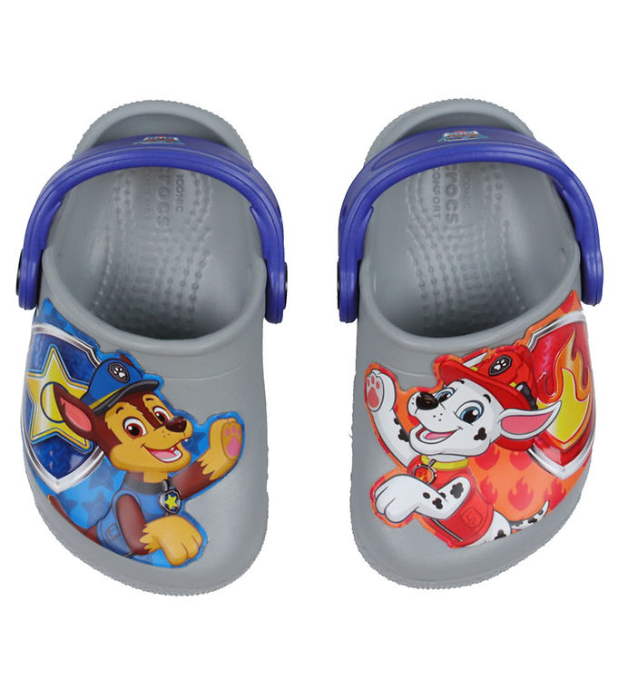 Sandaler Fl Paw Patrol Patch Cg T Light Grey Fra Crocs -    sandal