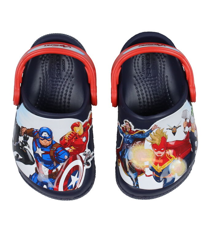 Sandaler Fl Avengers Patch Clog T Navy Fra Crocs -    sandal