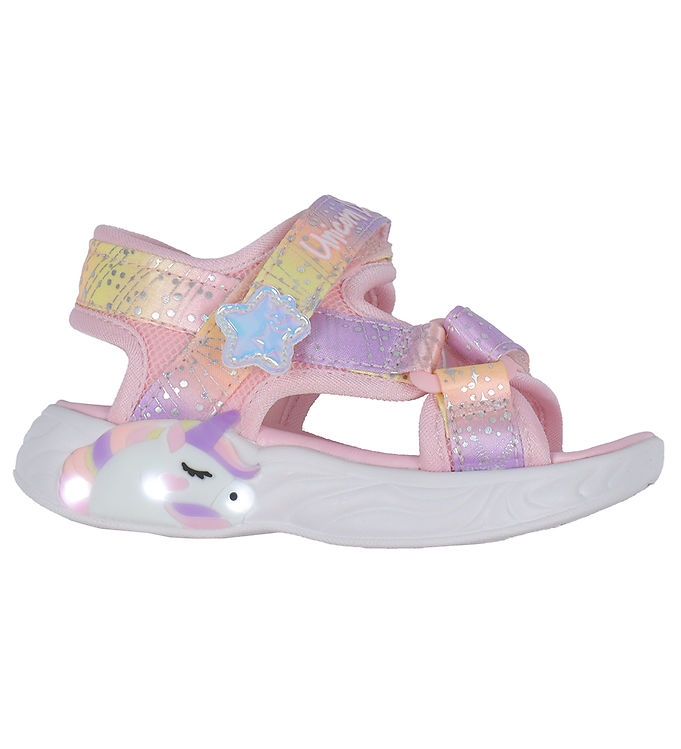 Sandaler Unicorn Dreams Light Pink Multi Fra Skechers -    sandal