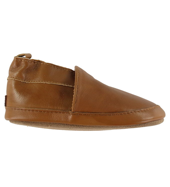 Hjemmesko Solid Leather Cognac Fra Melton -    sko