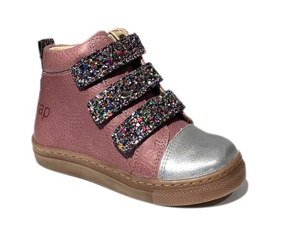 Vandtætte Velcrosko Old Rose M Glitter Fra Arauto Rap -    sko