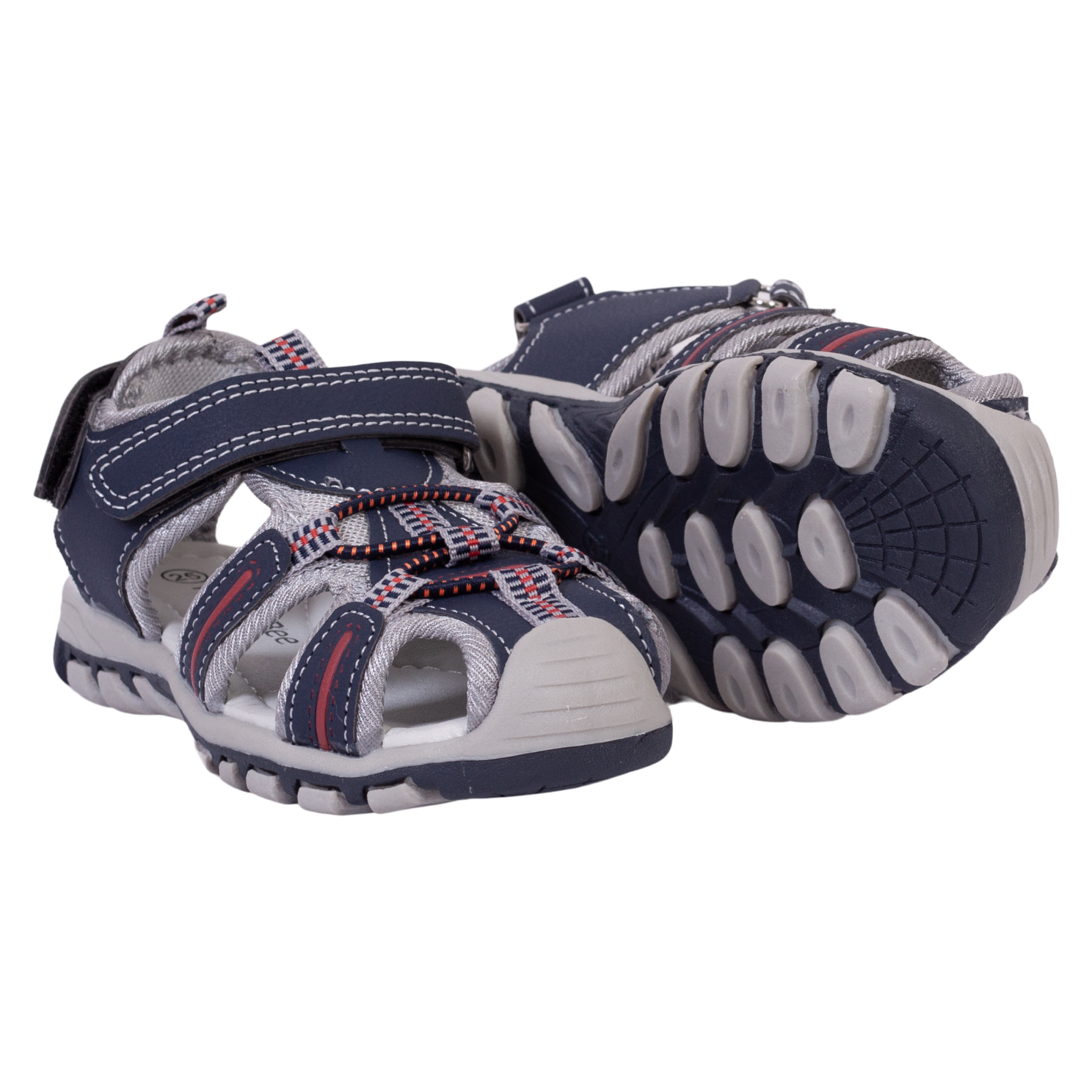 Drenge Sandaler Navy Rød 20 Fra Happy Bee -    sandal