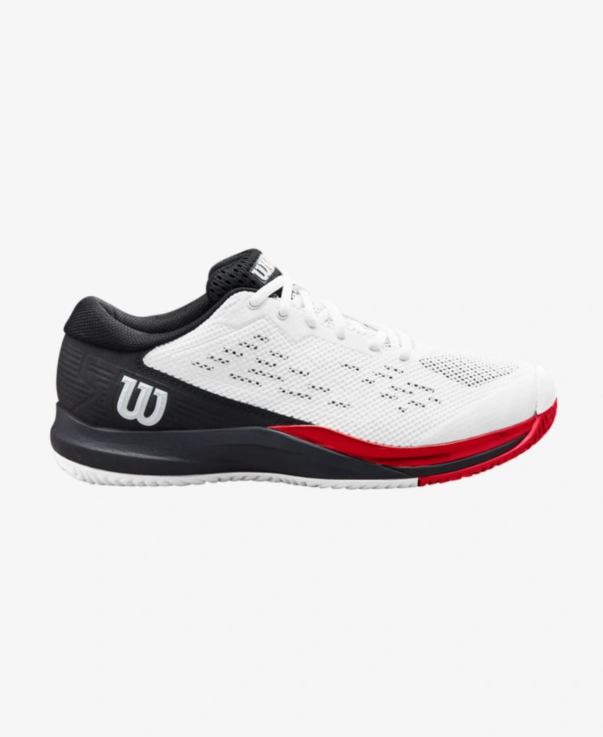 Rush Pro Ace Men&apos;s Tennissko White Black Poppy Red 48 Fra Wilson -    løbesko